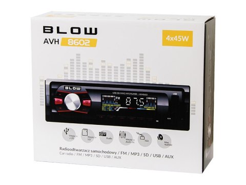 78-268# Radio blow avh-8602 mp3/usb/micro sd/bluetooth