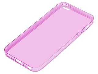 79-410# Etui iphone 5 różowe "u"