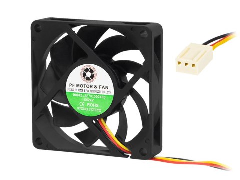 85-702# Wentylator 70x15mm 24v ślizgowy 3-przewodowy