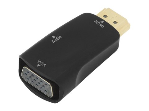 92-121# Przejście hdmi wtyk - vga gniazdo+gn.3,5