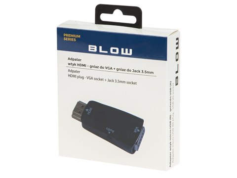 92-121# Przejście hdmi wtyk - vga gniazdo+gn.3,5