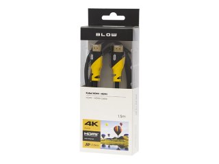 92-654# Przyłącze hdmi-hdmi yellow proste 1,5m 4k