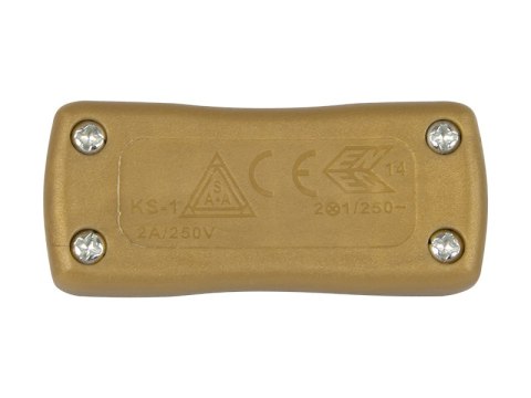 97-024# Przełącznik przelotowy pp15 złoty 230v