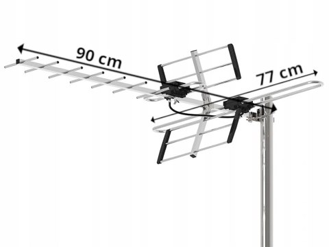 21-042# Antena dvb-t atd31s vhf/uhf mux8 kierunkowa pasywna