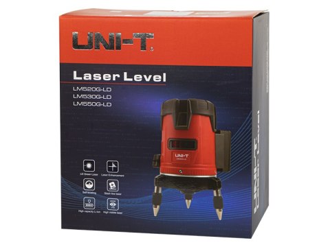 3086# Miernik lm520 uni-t niwelator uni-t laser krzyżowy poziomica