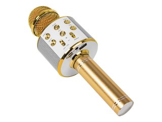 33-145# Mikrofon prm402 blow złoty karaoke