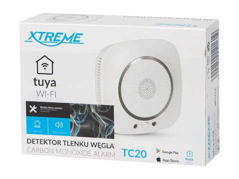 50-615# Detektor czujnik czadu tc20 230v wifi tuya