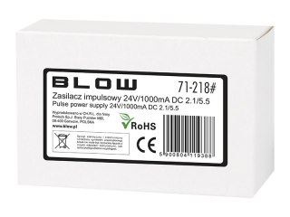 71-218# Zasilacz impulsowy 24v/1000ma 2,1/5,5