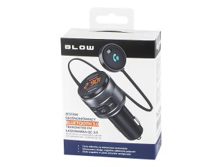 74-152# Transmiter fm blow bt zestaw głośnomówiący + ładowarka qc3.0