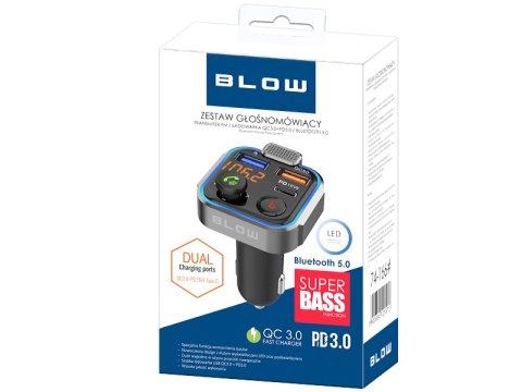 74-166# Transmiter fm blow bluetooth5.1+qc3.0 +pd 20w