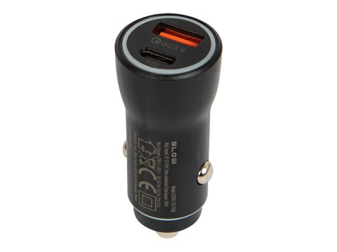 75-755# Ładowarka samochodowa gniazdo 2x usb-a+usb-c 36w g36w