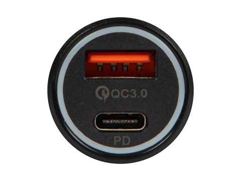 75-755# Ładowarka samochodowa gniazdo 2x usb-a+usb-c 36w g36w