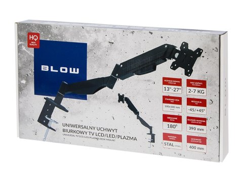 76-872# Uchwyt tv lcd hq 13"-27" do biurka z przegubem
