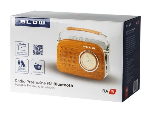 77-532# Radio przenośne analogowe fm bt blow ra3