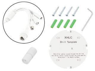 77-793# Kamera blow wifi ip 5mp metal bl-i5fk36twm/sd/wifi kopułowa biała 3,6mm`