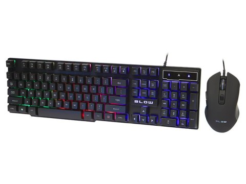 84-217# Klawiatura+mysz blow z podświetlenieim led tamer