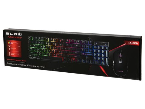 84-217# Klawiatura+mysz blow z podświetlenieim led tamer