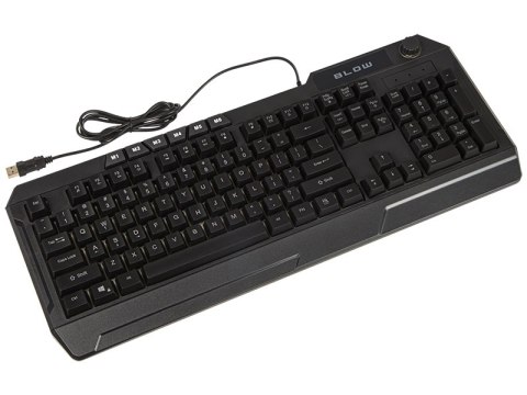 84-218# Klawiatura+mysz blow z podświetleniem led cybergod słuchawki"