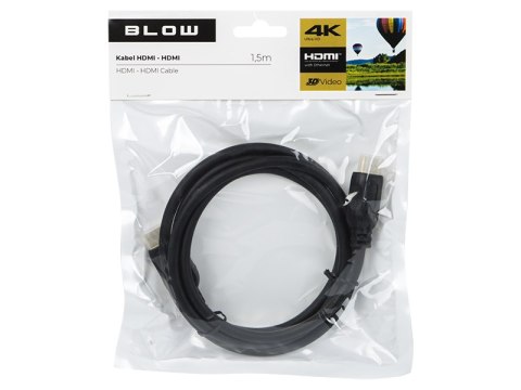 92-661# Przyłącze hdmi-hdmi 1.5m 4k hq zawieszka