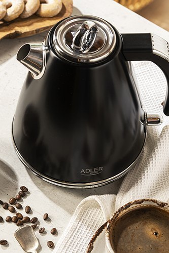 AD 1343 black Czajnik metalowy 1,5 l strix
