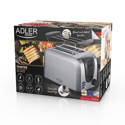 AD 3222 Toster z rusztem do bułek
