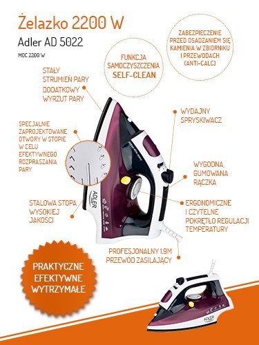 AD 5022 Żelazko 3000 w