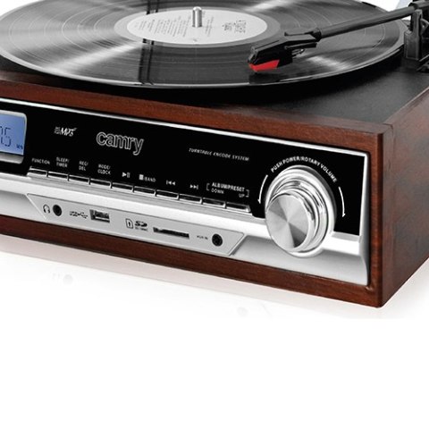 CR 1168 Gramofon z radiem i bluetooth / mp3 / usb / sd / nagrywaniem