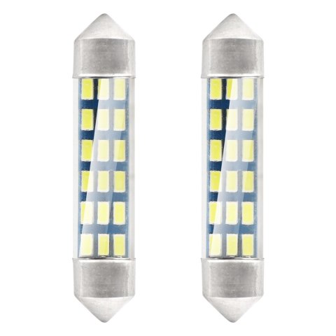 Żarówki led standard 3014 18smd festoon c5w c10w c3w 41mm white 12v amio-01092