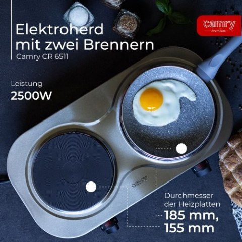CR 6511 Kuchenka elekt. dwupalnikowa