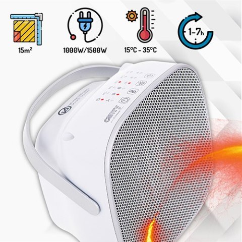 CR 7732 Termowentylator ceramiczny z led