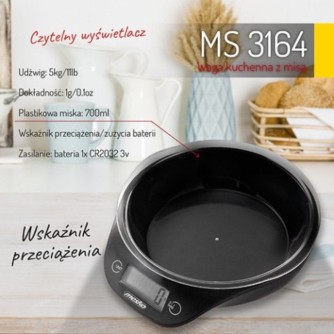 MS 3164 Waga kuchenna z misą