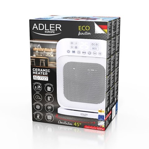 AD 7727 Grzejnik ceramiczny led z pilotem