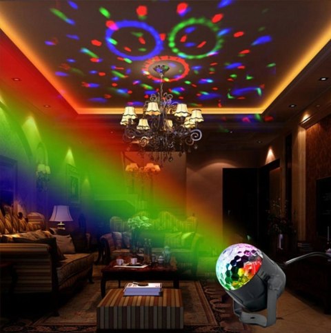 ZS48 Projektor kula disco led rgb