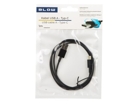 66-153# Przyłącze usb 2.0 a - usb-c 1m czarne