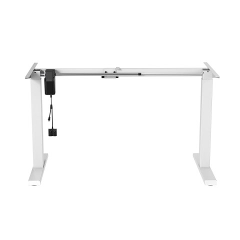 Biurko elektryczne regulacja wys. Ergo Office, max wys 123cm, max - 70 kg, bez blatu do pracy stojąco siedzącej, białe, ER-403W