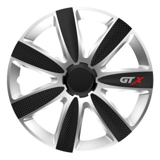 Kołpak samochodowy carbon czarno srebrny gtx 15" cali