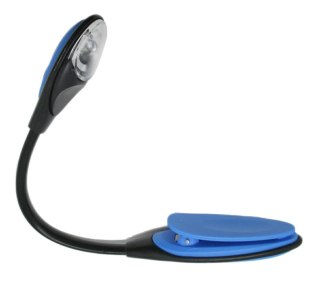 ZD20C Lampka led klips niebieska