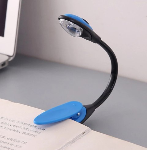 ZD20C Lampka led klips niebieska