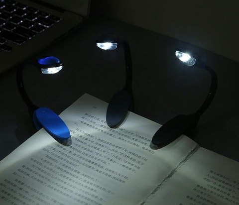 ZD20C Lampka led klips niebieska