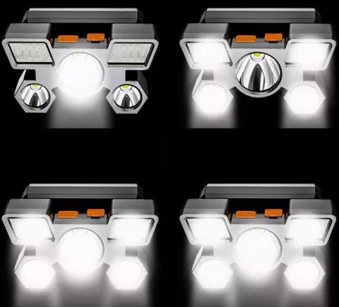ZD85 Latarka czołowa 9 x led