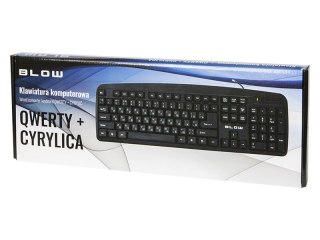 84-208# Klawiatura ukraińska rosyjska blow kp-104 usb pl cyrylica