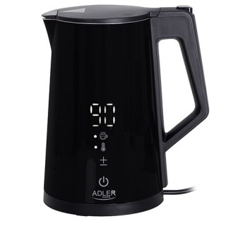 AD 1345 black Czajnik metalowy led z regulacją temperatury 1,7l strix
