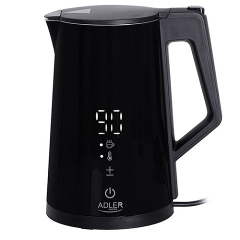 AD 1345 black Czajnik metalowy led z regulacją temperatury 1,7l strix