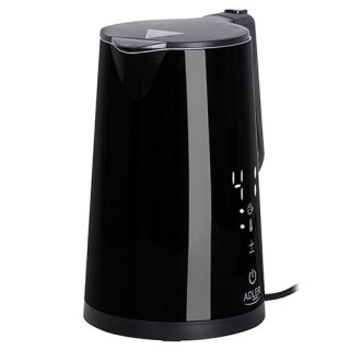 AD 1345 black Czajnik metalowy led z regulacją temperatury 1,7l strix