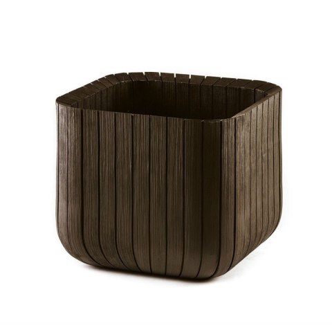Doniczka Keter Cube Wood Planter S brązowa