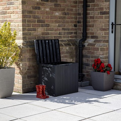 Skrzynia ogrodowa Keter City Storage Box 113L grafitowa
