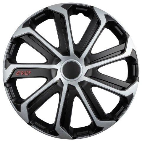 Kołpak samochodowy evo black&silver 15" cali
