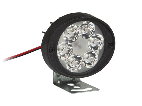 23-259# Samochodowa lampa robocza 6 led 12w 10v-30v 4000k 1200lm