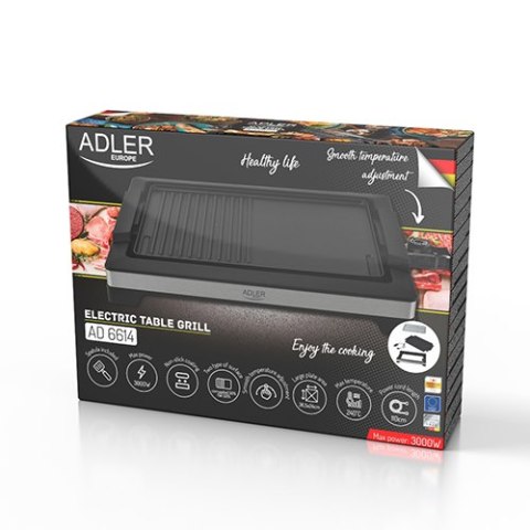 AD 6614 Grill elektryczny stołowy 3000w