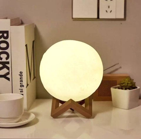 ZD88 Lampka księżyc zimny biały